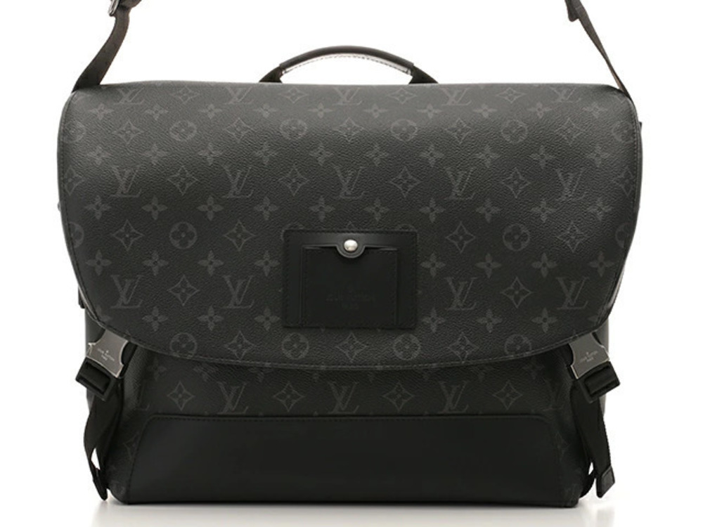LOUIS VUITTON Bag Shoulder Messenger Voyage Monogram Eclipse Black
